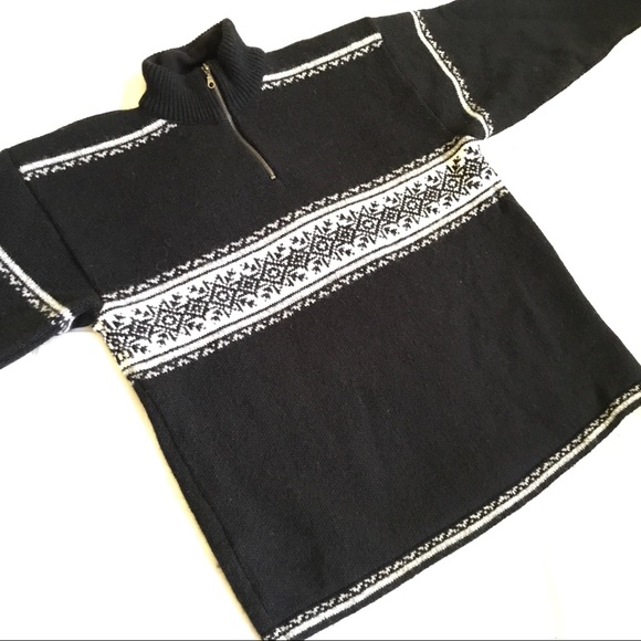 Norwool Norway Quarter-Zip Wool Sweater - Picture 8 of 10